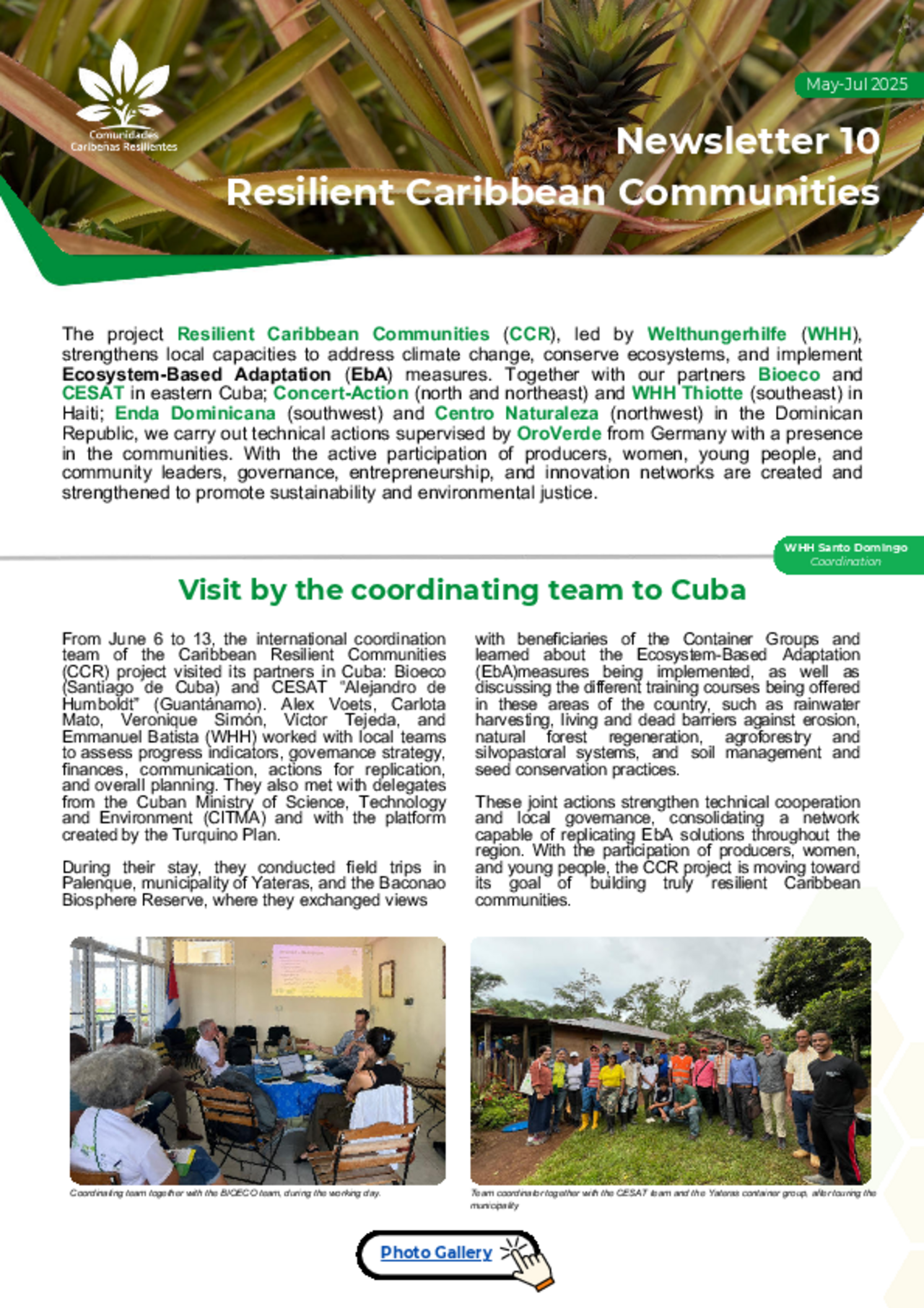 Resilient Caribbean Communities | Newsletter No. 10